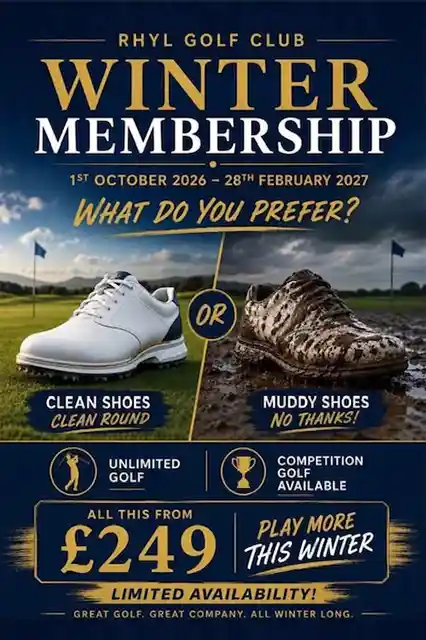 Winter Membership Offer Rhyl Golf Club